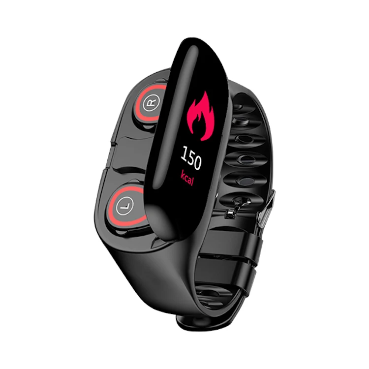 

New Model M1 Smart Band BT 5.0 Wireless Earphone Earbuds Heart Rate Blood Pressure Monitor Health Fitness Tracker Smart Watch