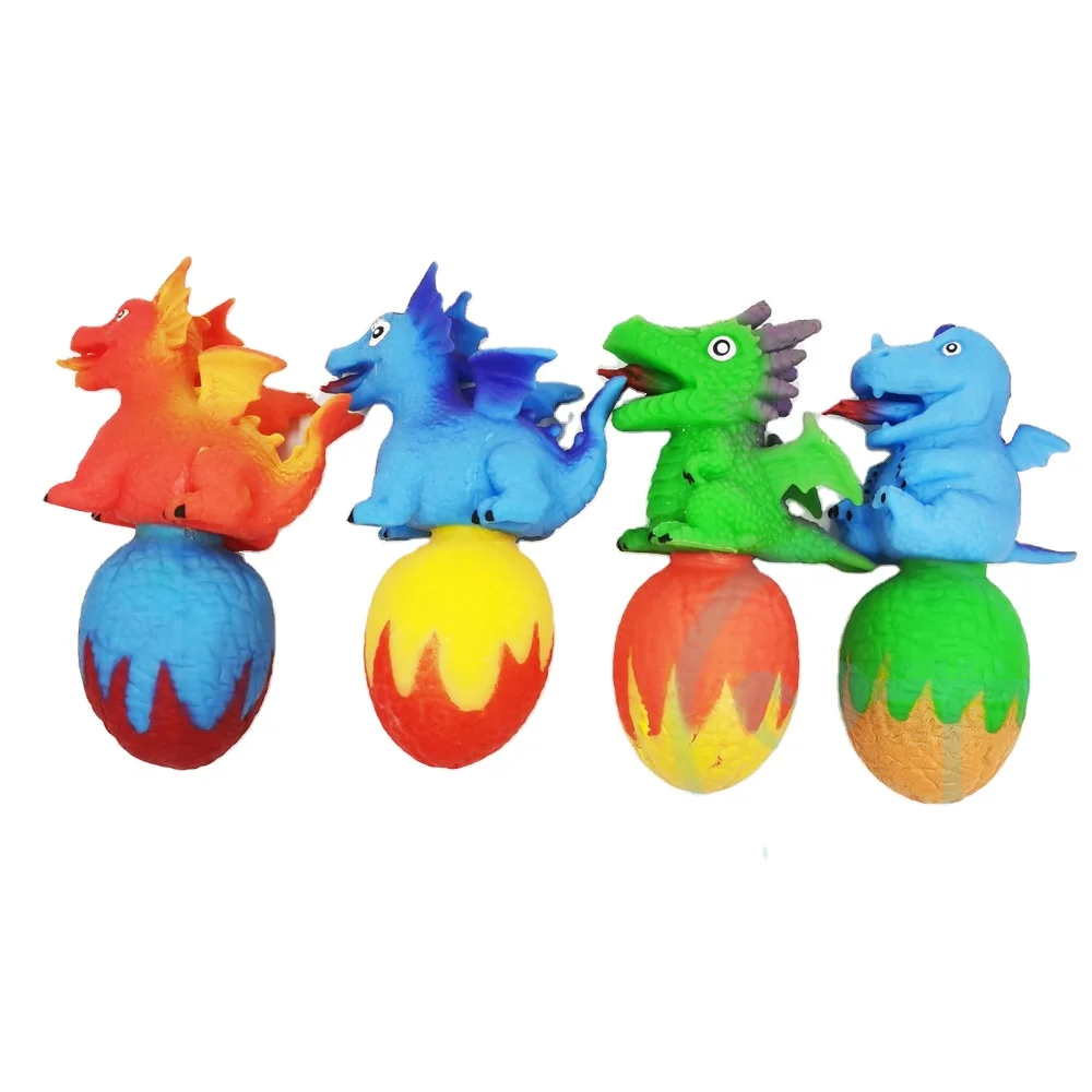 

EE328 Wholesale Kids Educational Toys TPR Cute Animal Dinosaur Egg Stress Relief Pet Flip Sensory Fidget Squishy Squeeze Toys