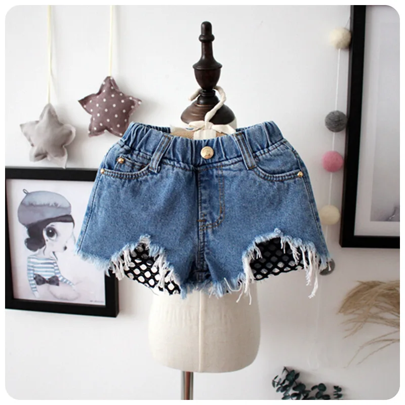 

Summer Girls Lace Shorts Kids Girls Cute Hole Jeans Shorts Short Pants Pocket Denim Shorts Jeans Children Clothes, As pic shows, we can according to your request also