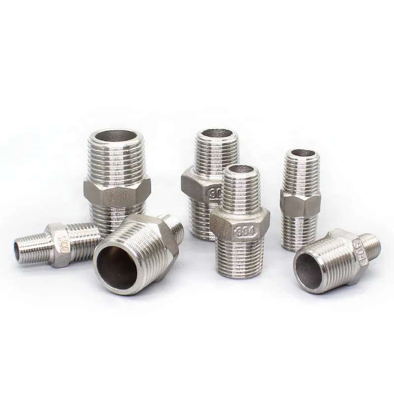 

Stainless pipe fittings reducing joint equal diameter external thread straight through opposite wire pneumatic joint