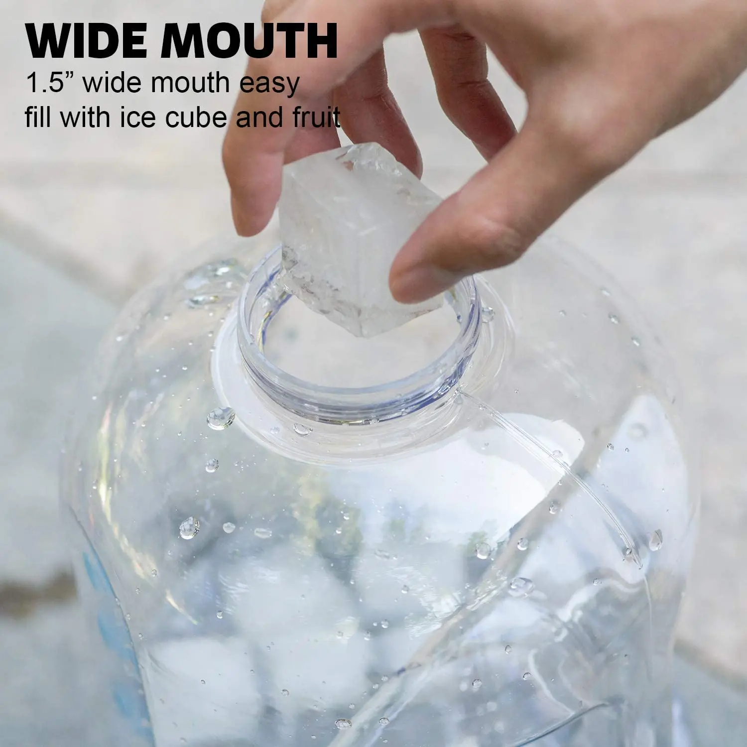 
Customized One Gallon Big Water Bottle Gym 138 OZ Large Capacity Water Jug Keg 