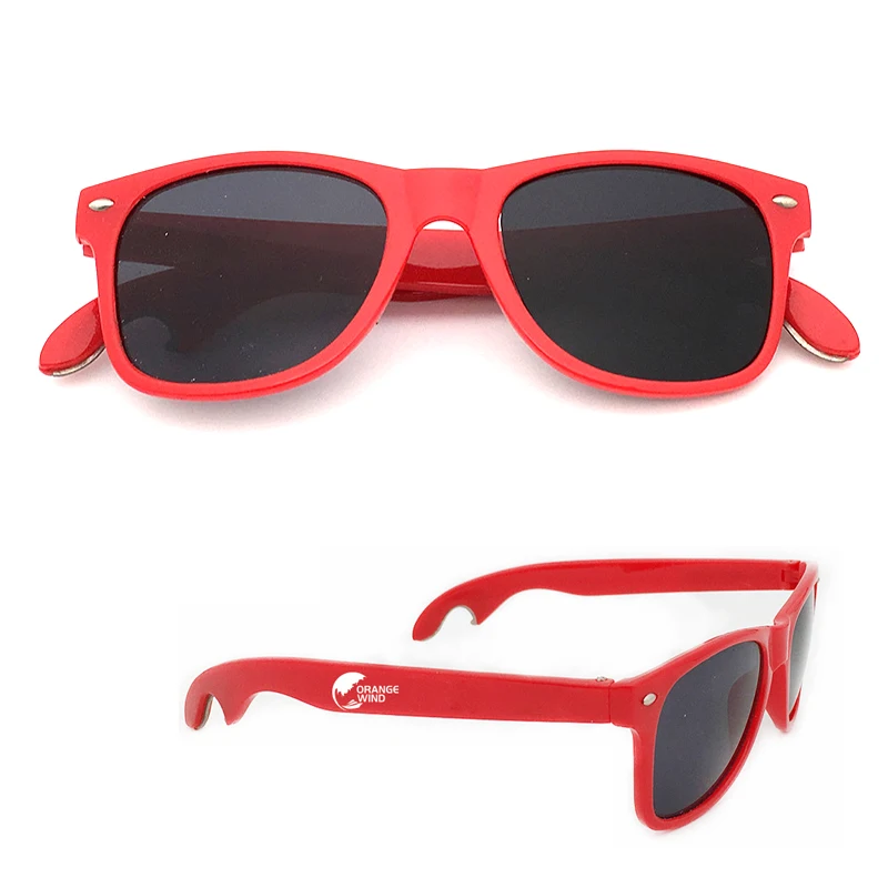 

plastic promotional sunglasses with bottle opener accept custom logo