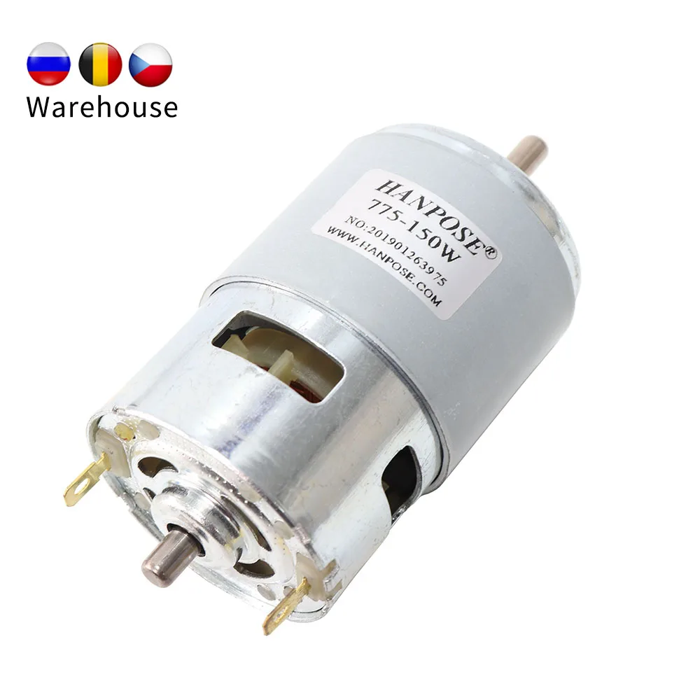 

Hybrid Spindle motor With brush 775-200W 15000rmp Hydraulic Pump Equipment for CNC Worm Gear Edging Lawn Mower 12v dc Motor