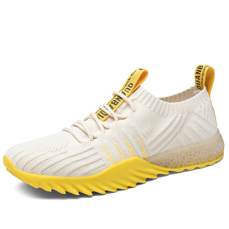 

Ziitop Fashion Fly Weave Super Light Male Custom Shoes Men's Casual Shoes Summer Sport Shoes For Men, Yellow blue