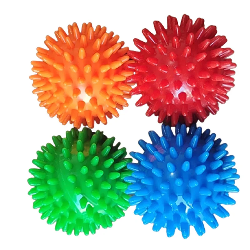 

Hot sale foot massage ball spiky PVC massage roller for body care pilates ball