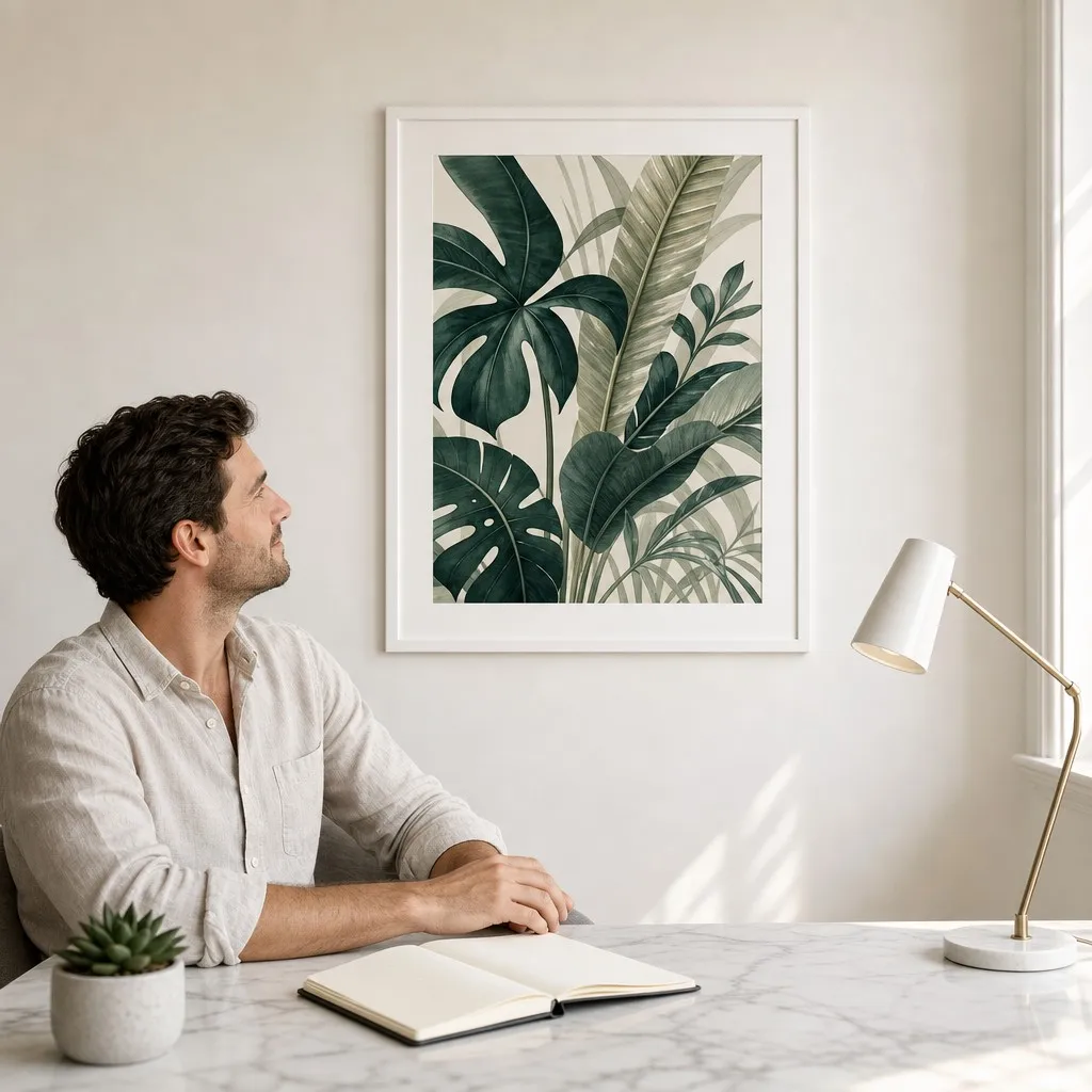 Art poster home office display