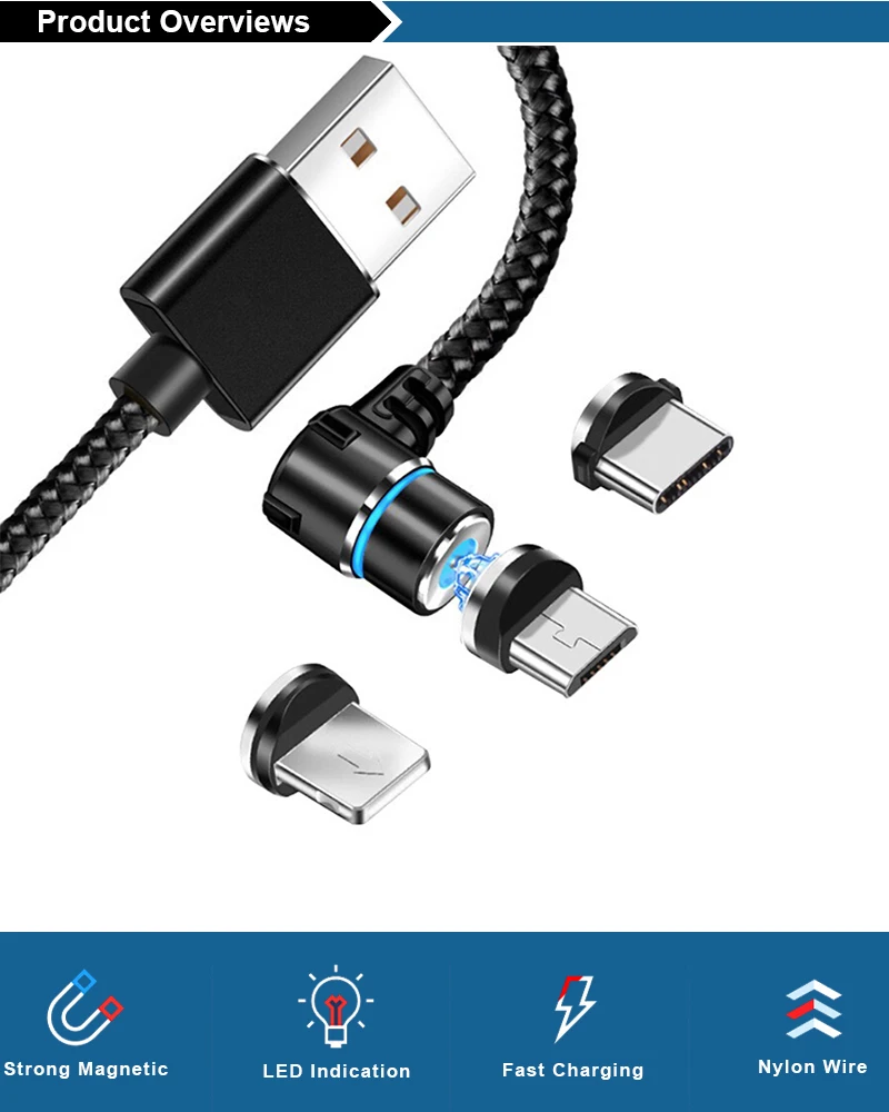 WAHYUS Factory Wholesale Magnetic Charging Cables Magic Magnetic Data Charging Cable - ANKUX.COM