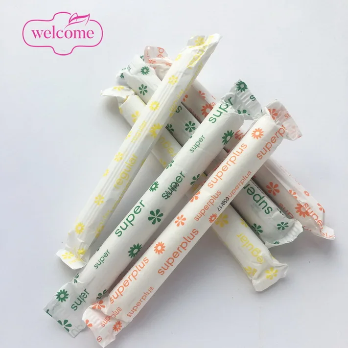 

Private Label GOTS Certified Organic Cotton Tampons Comfort Silk Touch Feminine Hygiene Cardboard Tampon
