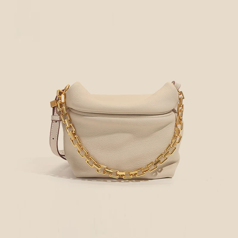 

Hot sales high quality lychee grain dumplings armpit chain handbag for lady, The same colors as the photos