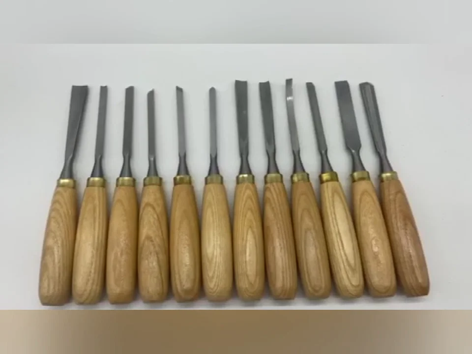 Woodiy Ashtree Wood Handle Wood Lathe Chisels Multifunction H.s.s Fast