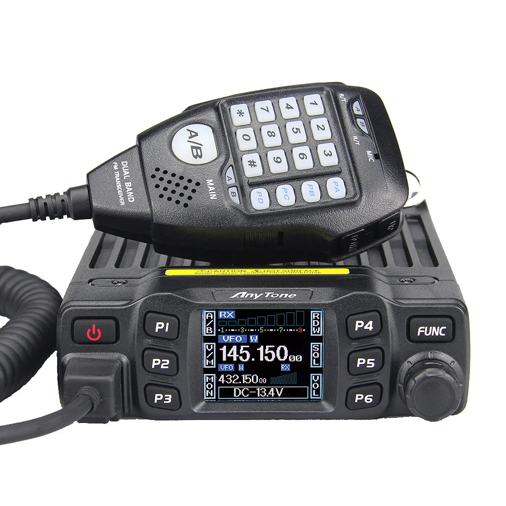

AnyTone AT-778UV II Mobile Ham Radio 25 Watt Mini Dual Band VHF UHF Two Way Radios Compact Amateur Transceiver for Car Vehicle