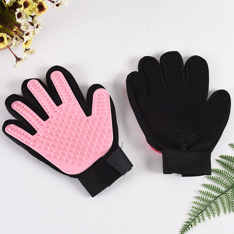 

2020 NEW Silicone pet grooming cleaning bath tools massage brush dog washing towel, Customized