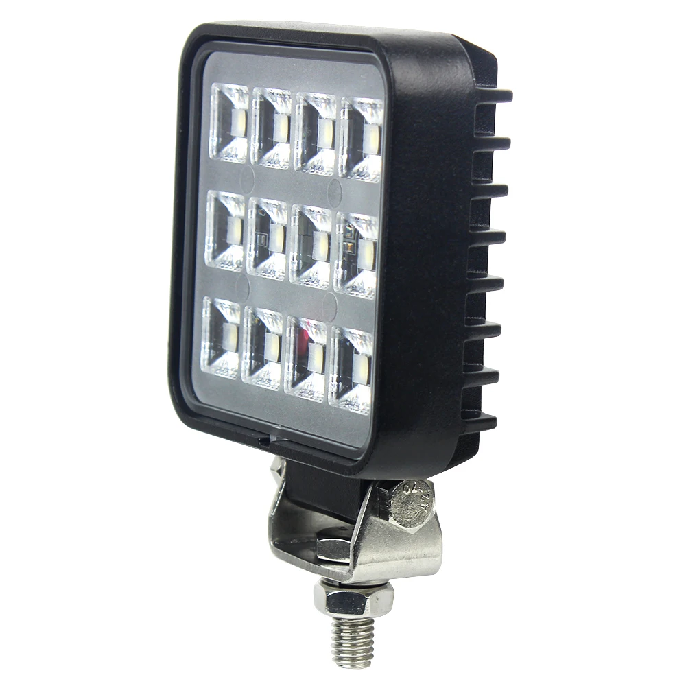 12W Led Work Light Square Driving Lights For Auto ATV Lada Tractor Truck SUV Boat 4X4 Accessories 12V Light Bar
