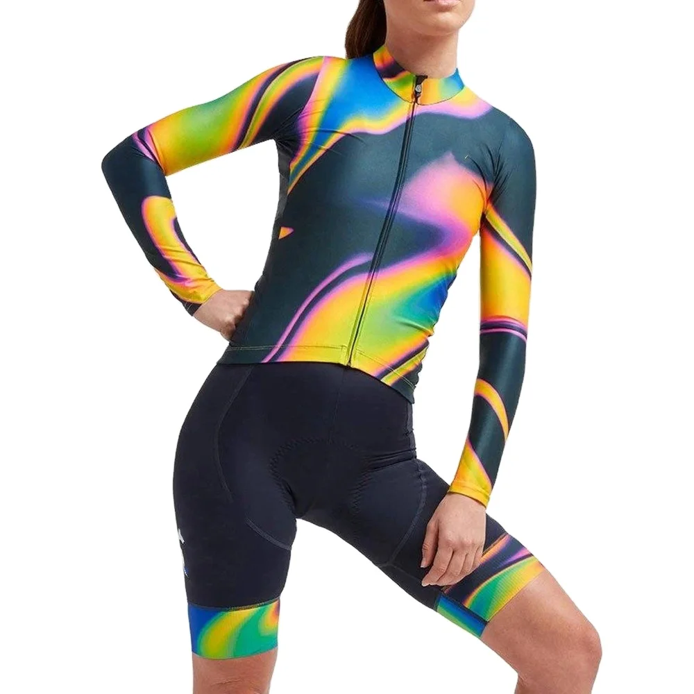 

Bicycle Oem Custom Logo Sublimation Printing Polyester Trisuit Pro Team Wonder Woman Cycling Jersey Bib Shorts For Clubs, Customized color