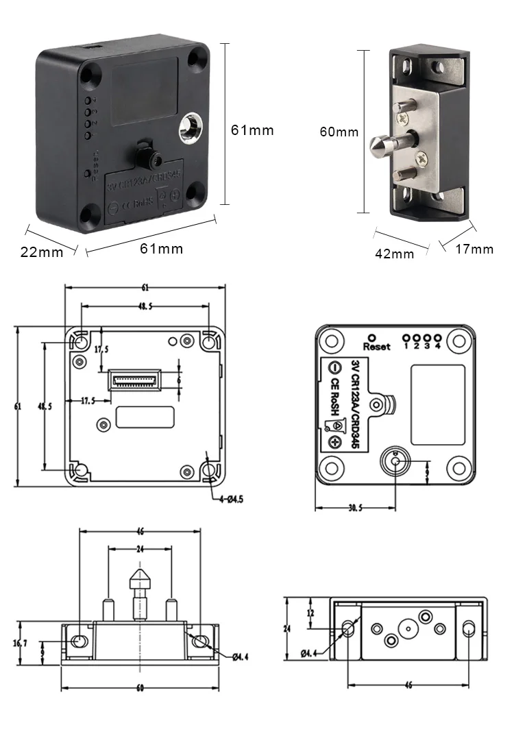 kr-s61a_rfid cabinet lock