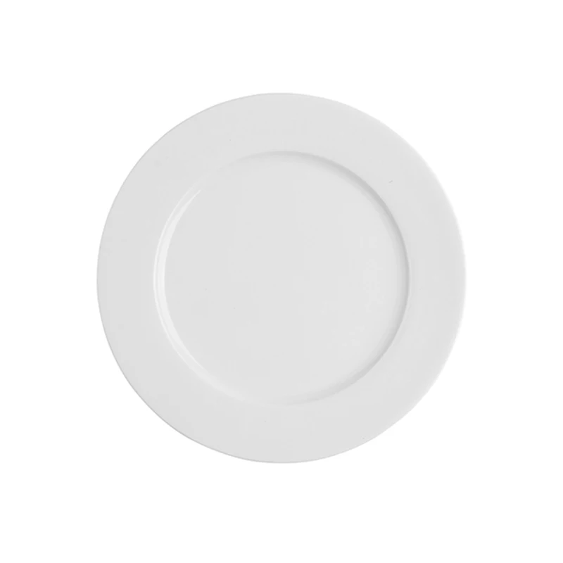 

Sublimation Coating Blank 10inch White Plain Ceramic Plate Dishes, White color with gold rim