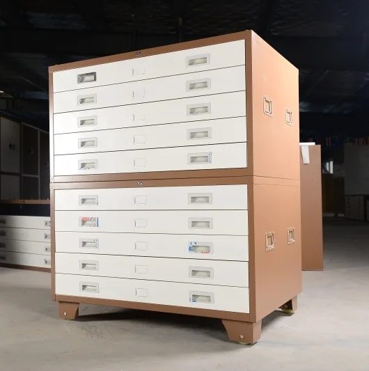Stahl Flache Möbel 5 Schublade Karte Schrank Für Zeichnung Papier - Buy