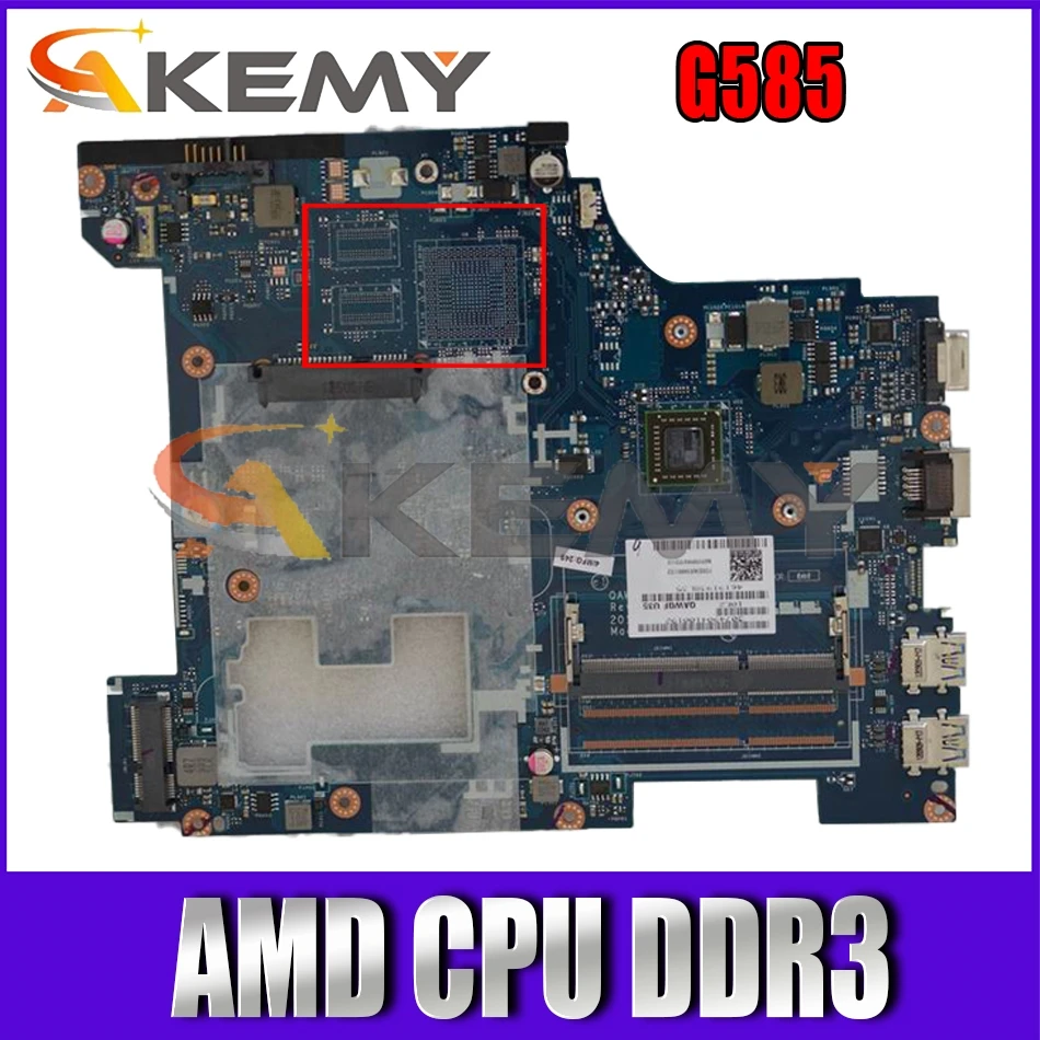 

Akemy QAWGE LA-8681P Motherboard For G585 Laptop Motherboard AMD CPU DDR3 Work