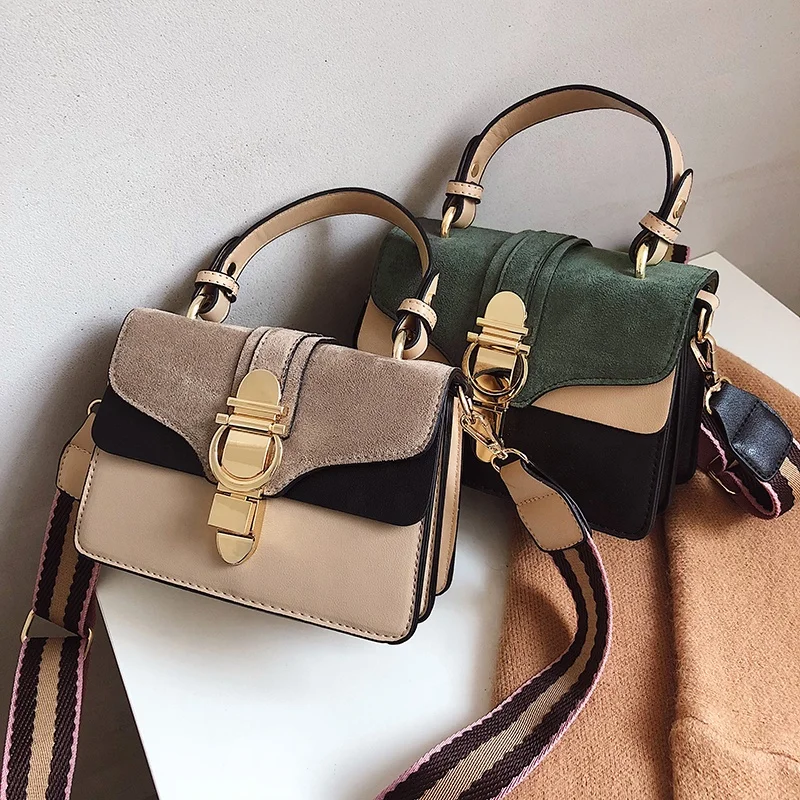 

Contrast Color Winter Trends Crossbody Square Brands Purse Cute Women Fashion Handbag Small Ladies Hand Bags, Black,red,khaki,green