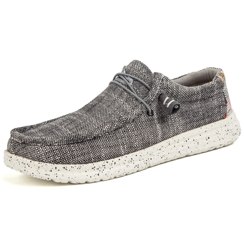 

World-win 2021 Factory wholesale big size Casual sneakers Canvas Shoes Loafers For Men, 6 colors