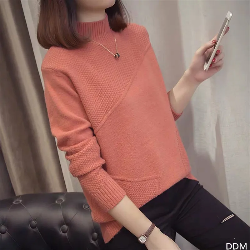 

Cheap crew neck long sleeve women winter solid color sweaters ladies knitted casual fashion pullovers jumpers femme, White, black, coffie, blue, beige etc