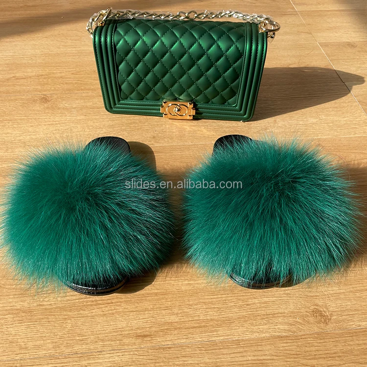 

fur slippers for women, Customized color