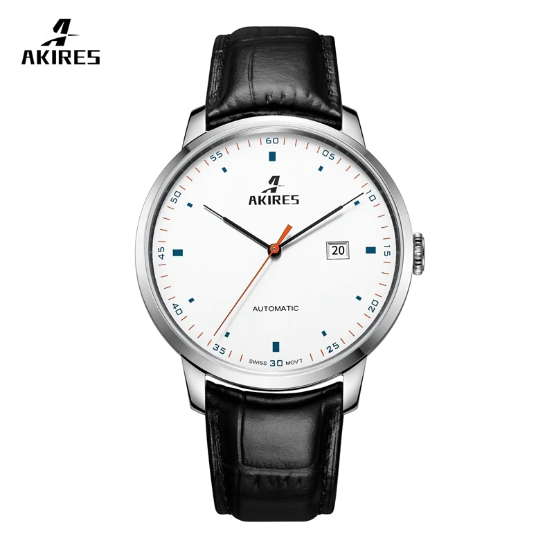 

Akires relogio masculino ETA2824 movement luxury stainless steel watch men' wrist