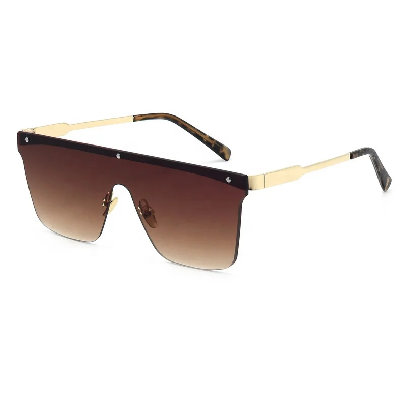 

Mocoo(china) high quality metal material oversized square one piece sunglasses for men and women