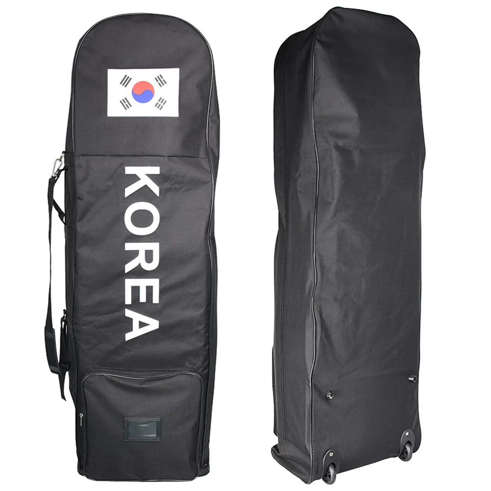 Korean Flag Pattern Golf Travel Bags with Wheels Golf Club Travel Covers for Airlines