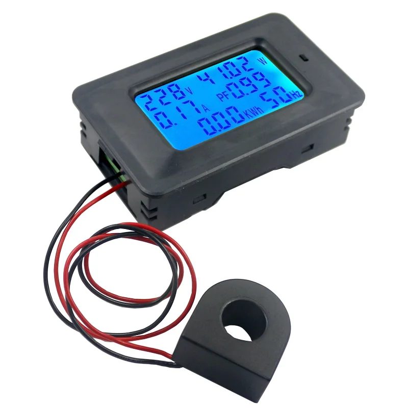 20A DC Digital LCD Panel Power Meter Monitor Power Energy Voltmeter Amperemeter 