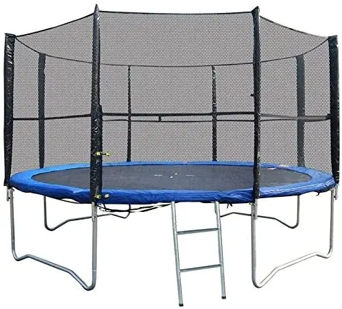 

YOVINI Trampoline Safety Net 14ft 8 Poles-Black, 14 ft, Customized