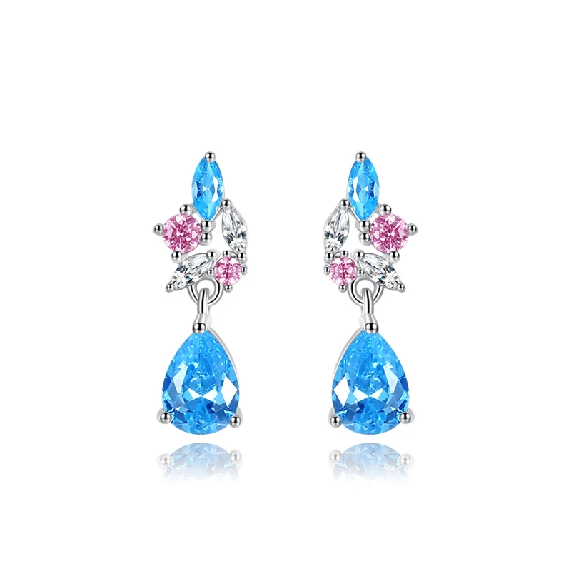 

Top Designs Tear 925 Sterling Silver Jewellery New Model Water Drop Earrings Wedding Jewelry Exquisite Dangle Earrings