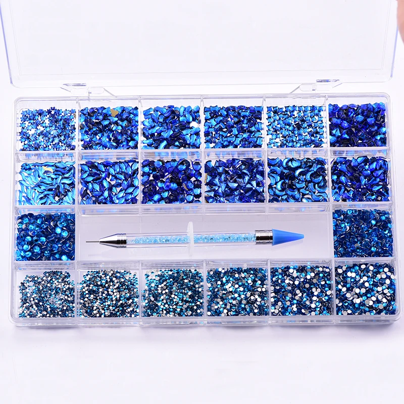 

Blinginbox Wholesale Price Glass Flat Back Non Hotfix Rhinestone Craft Art Crystal Rhinestones Nails