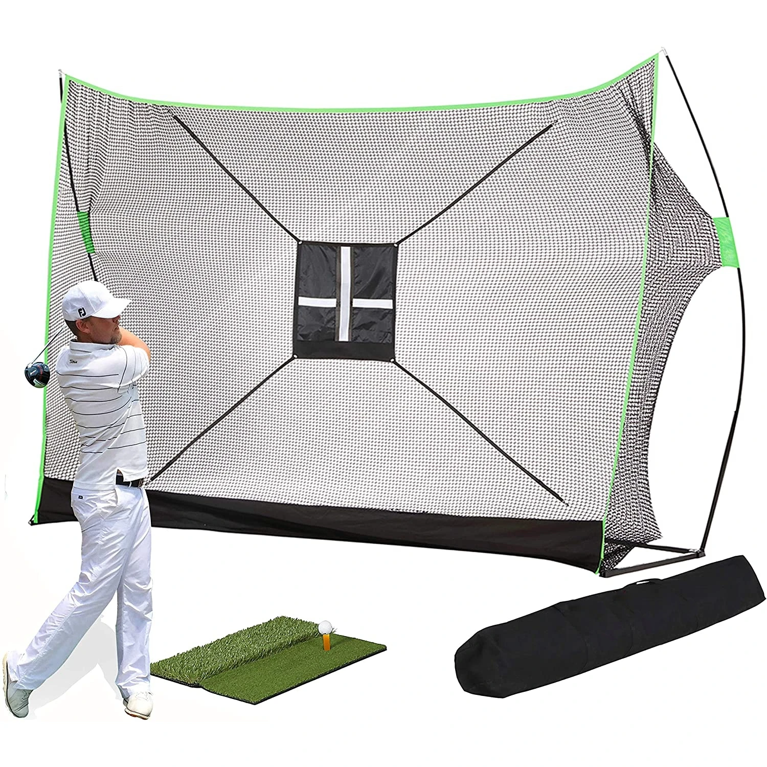 

Ready to Ship Golf Chipping Pop Up Practice Net Hitting Golf Net With Target