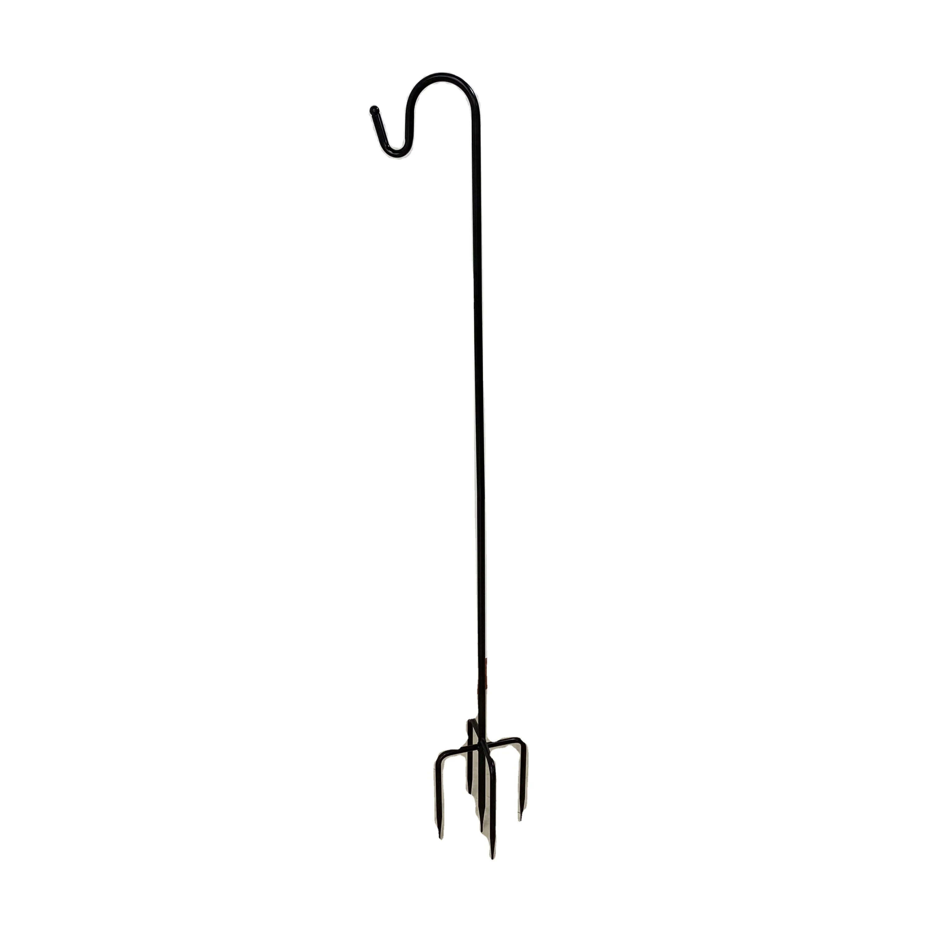 

Factory Direct Supply Collapsible Powder Coating Black Single Hook Shepherd Hooks