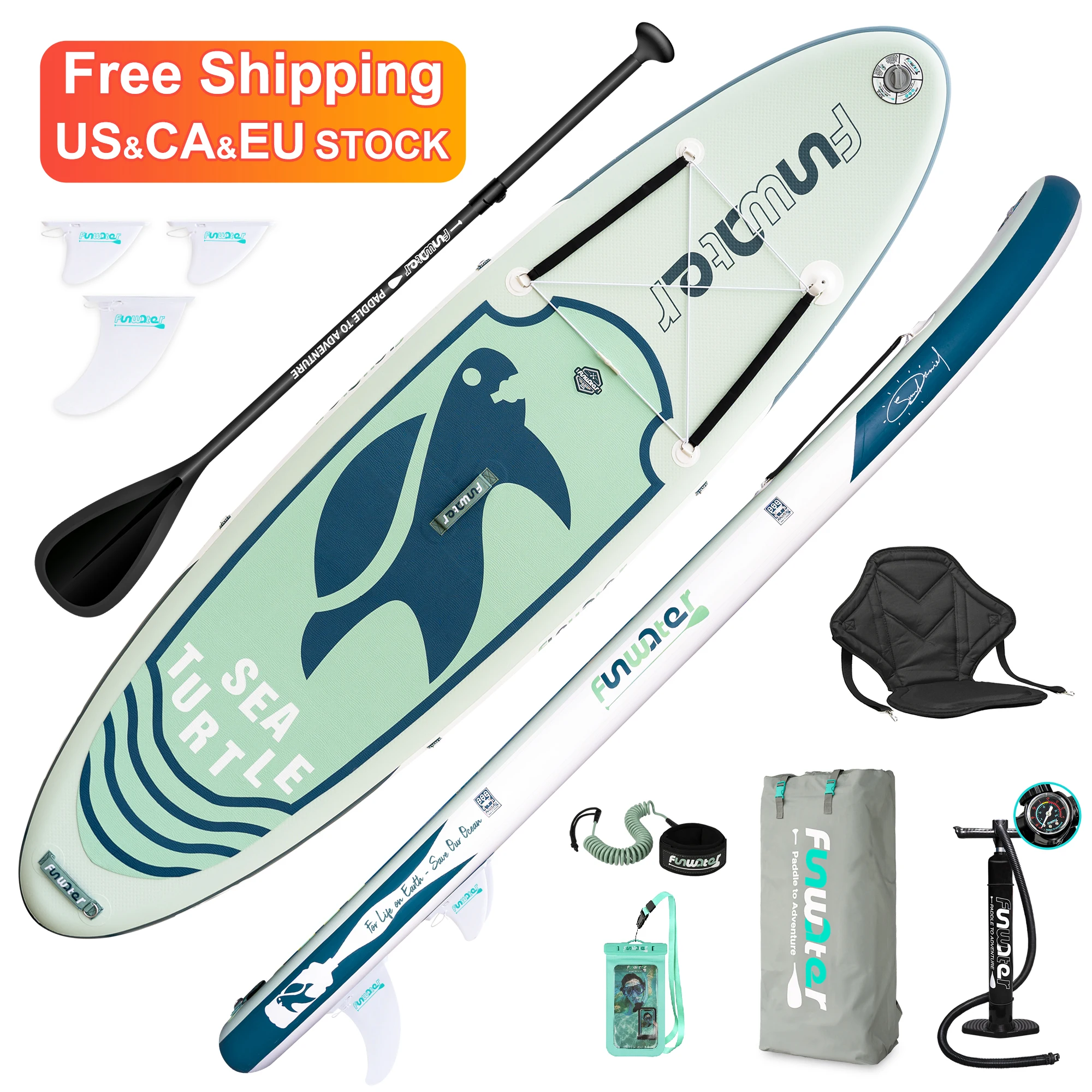 

FUNWATER Free Shipping Dropshipping OEM 10'6" Sup boards surfboards inflatable paddleboard surf board isup standup water sports