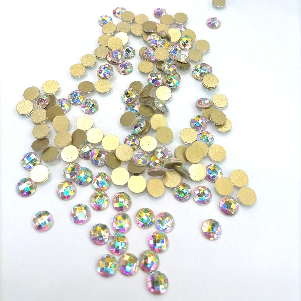 

Round shapes crystal glass decoration nail art accessories rhinestones, Ab/other color