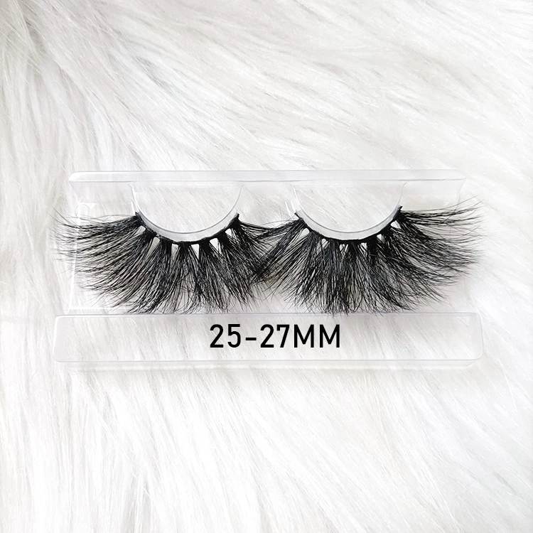 

3D 25mm mink eyelashes handmade cotton band long eyelash wholesale mink lashes vendor 18mm 20mm lash, Natural black