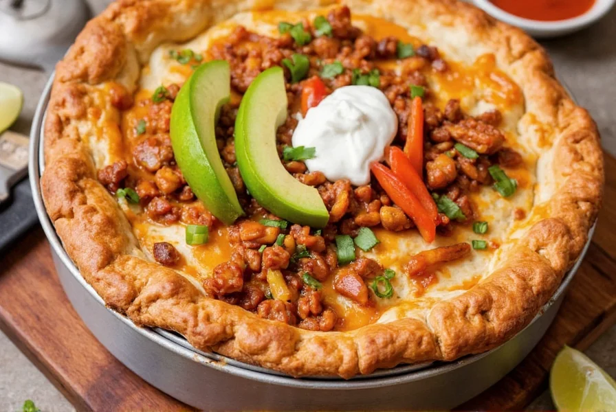 Homemade al pastor meat sizzling on a pan