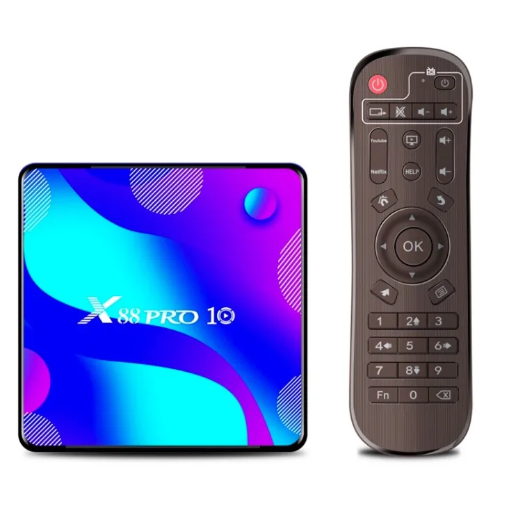 

X88 PRO 10 Android 10.0 TV BOX 4K 5.0G WIFI BT 4.1 set top box 4G 32G 64G
