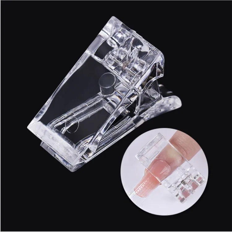 

Hot Selling Crystal Extension Glue Nail Remover Soak Off Clip on Nails, Clear