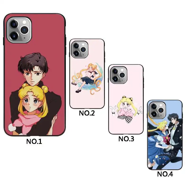 

Anime Sailor Moon shockproof phone case for iphone 12, Black