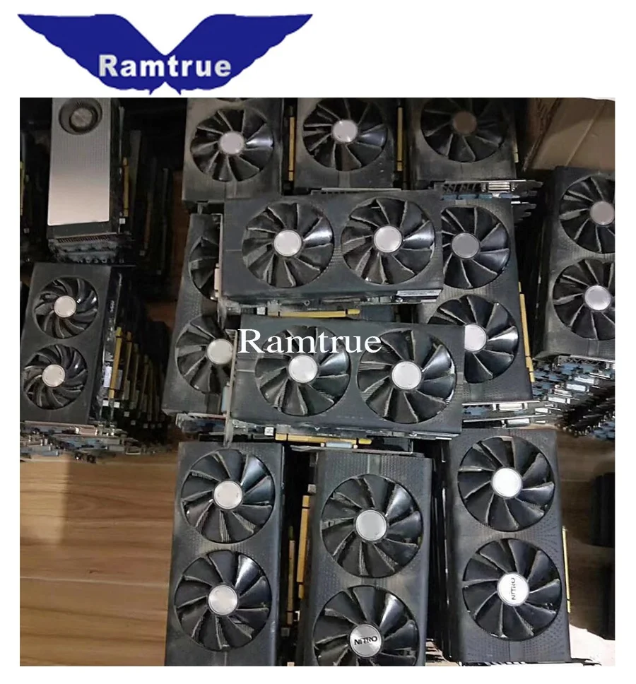 

Used Graphics Card RX 470 4GB Black Wolf For Gaming Desktop RX470 Graphic Video Card