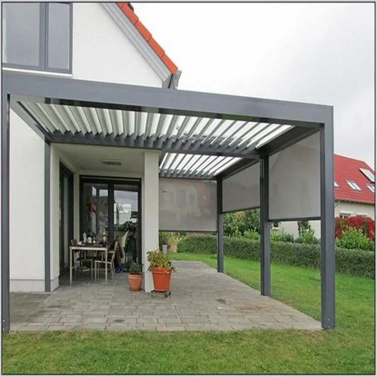 

Topwindow Outdoor Aluminium Louvered Roof Extrusion Profile Aluminum For Pergola, Customized colors