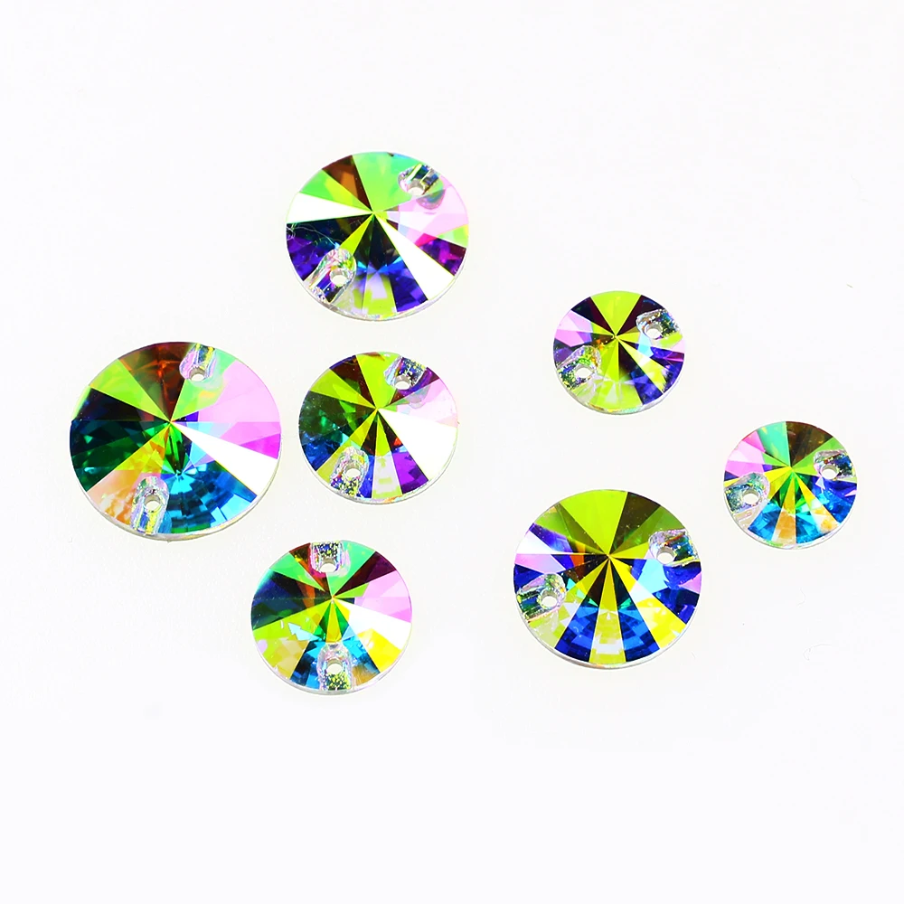 

Factor Price Wholesale AB Crystals Flatback Rhinestone Charming Gems Sewing Glass Stone for DIY garment decoration