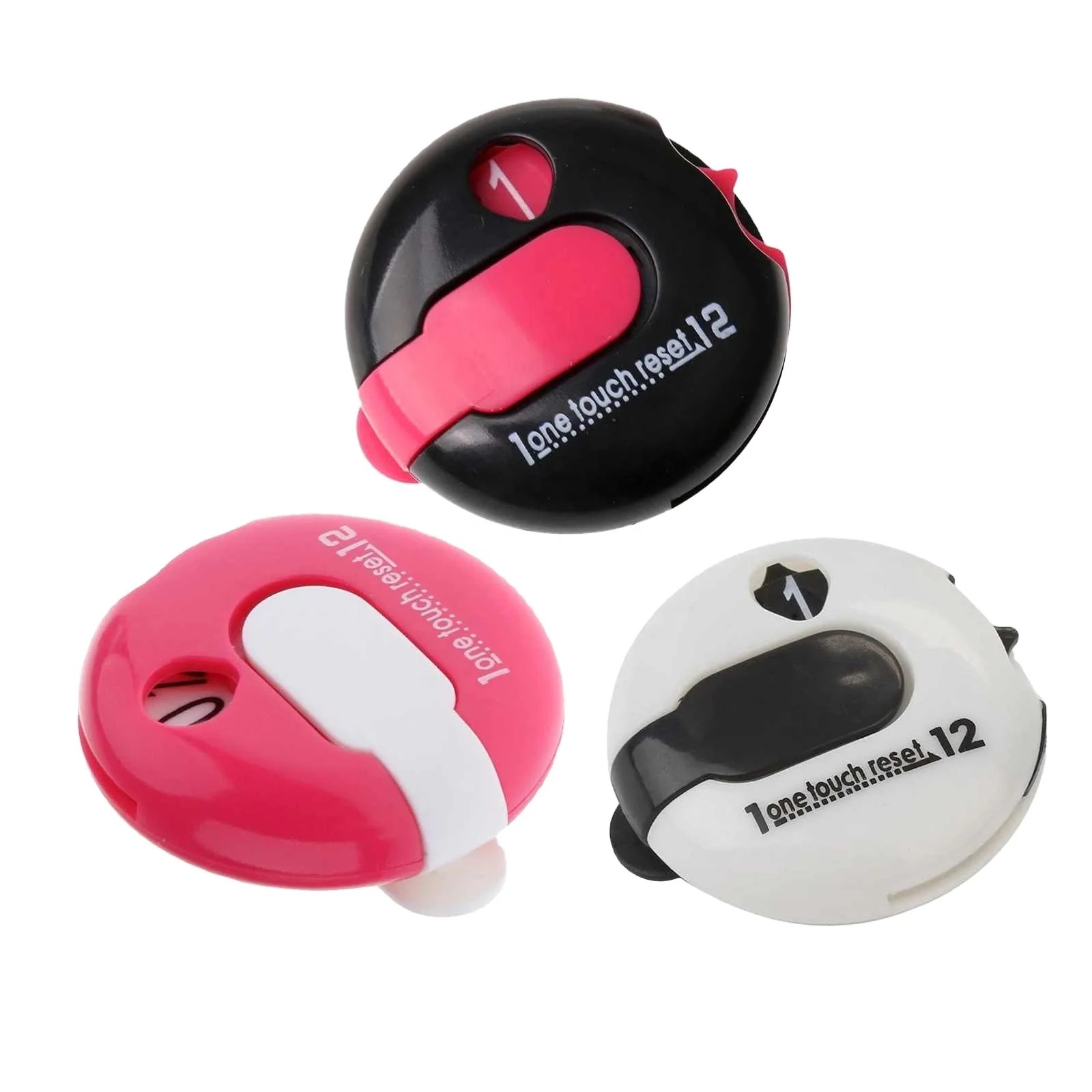 

Golf Score Counter Golf Stroke Clicker with One Touch Reset for Golf Course Scorekeeper Mitten clip pole counter