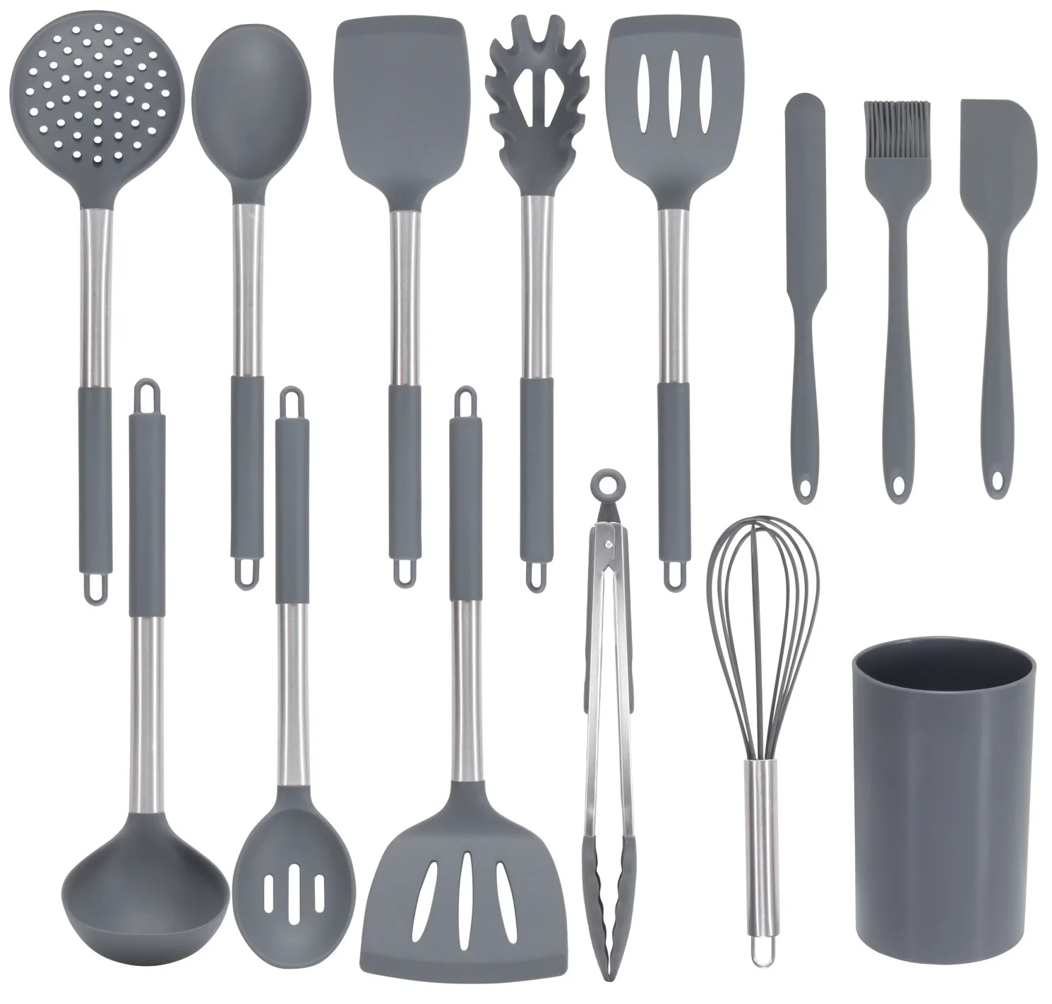 

Silicone Cooking Utensil Set Kitchen Utensils 15pcs Cooking Utensils Set Silicone Cooking Tools Whisk Kitchen Tools Set