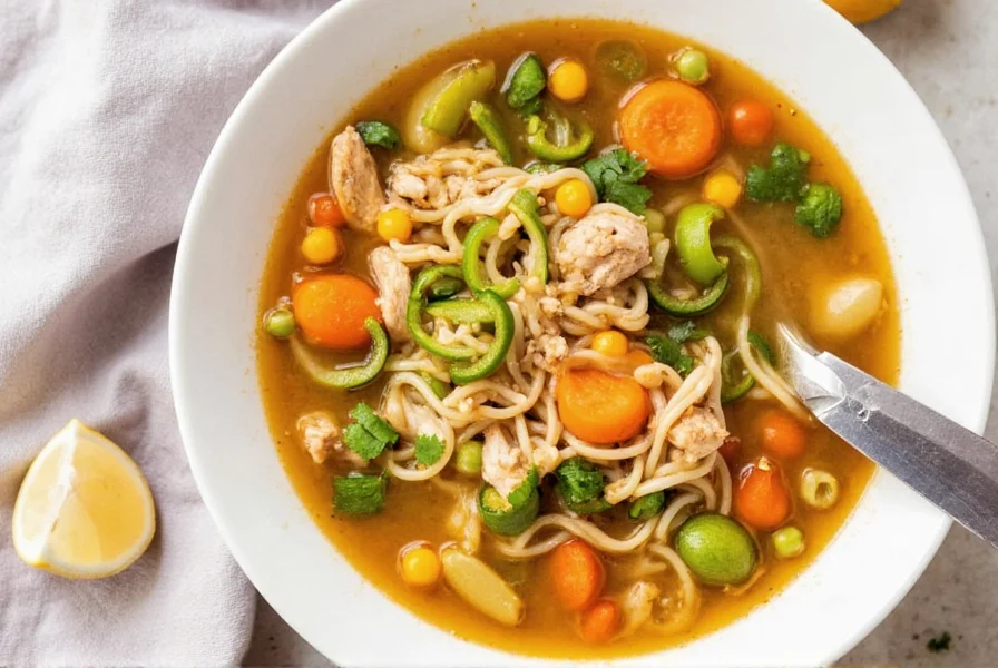 Soup Bowl with Fresh Herbs