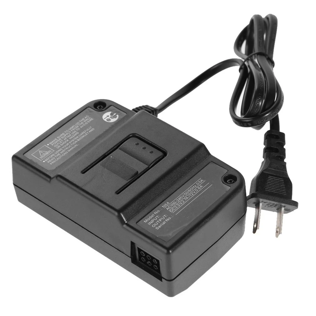 

US EU Plug Power Supply AC Adapter Charger Charging For Nintendo N64