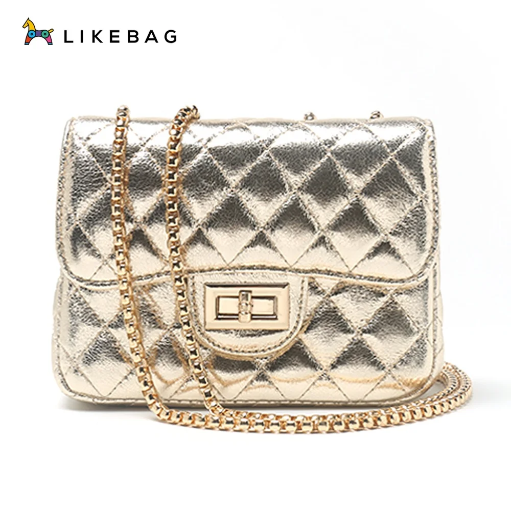 

LIKEBAG Women Shoulder Bag Casual Metal Sling Bag for Club Party